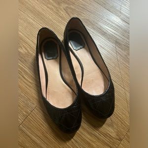 Christian Dior Black Cannage Quilted Ballet Flats